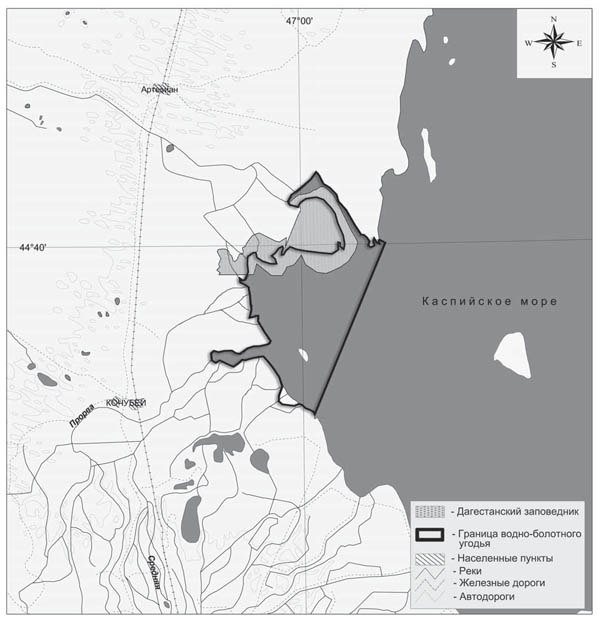 Кизлярский залив, водно-болотное угодие Кизлярский залив, водно-болотное угодие